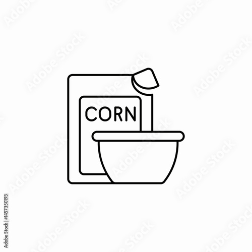 cereal bowl breakfast icon sign vector