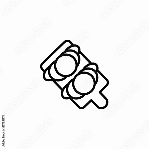 croissant sweet breakfast icon sign vector