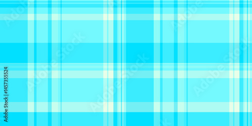 Bag vector plaid textile, regular tartan seamless fabric. Girly check texture background pattern in cyan and teal colors.