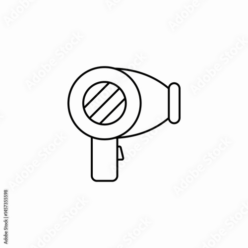 hair dryer icon sign vector