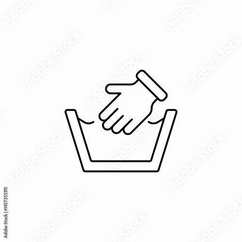 hand wash icon sign vector