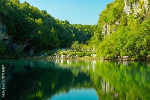 Obraz na płótnie Laghi di Plitvice w salonie