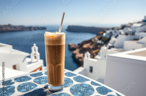Refreshing Greek Frappé Coffee
