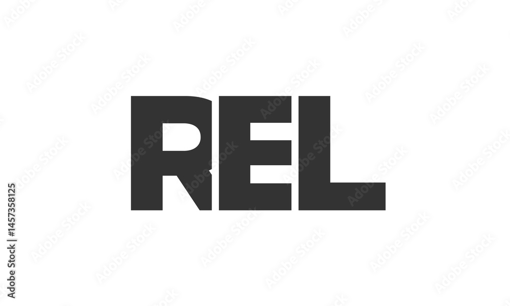 REL logo design template with strong and modern bold text. Initial based vector logotype featuring simple and minimal typography. Trendy company identity. REL logo design template with strong and modern bold text. Initial based vector logotype featuring simple and minimal typography. Trendy company identity.