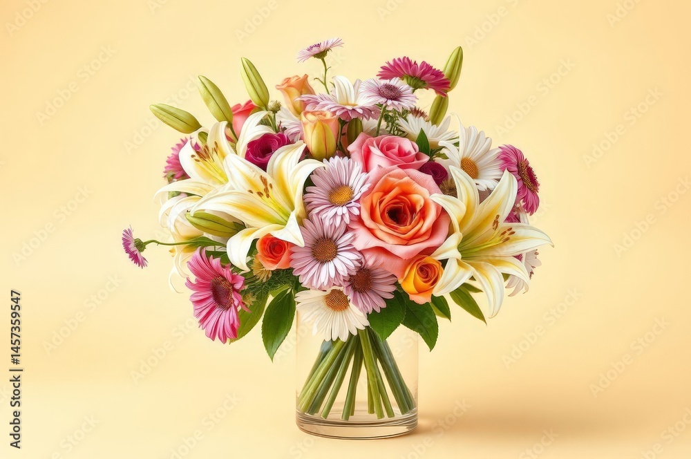 Vibrant Spring Bouquet in Vase