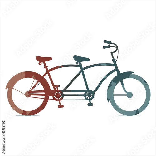 A tandem bike is used for riding with someone else.