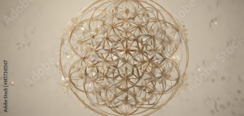 Subtle, muted flower of life design, ideal for calm backgrounds ,  organic,  spiritual