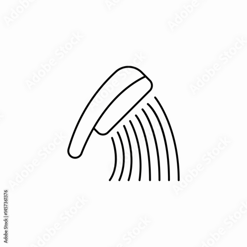 shower head icon sign vector