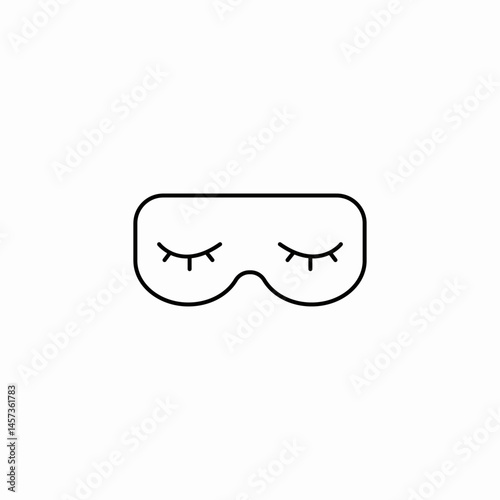 sleep mask eyemask icon sign vector