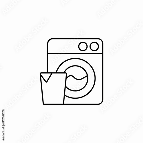 washing machine icon sign vector