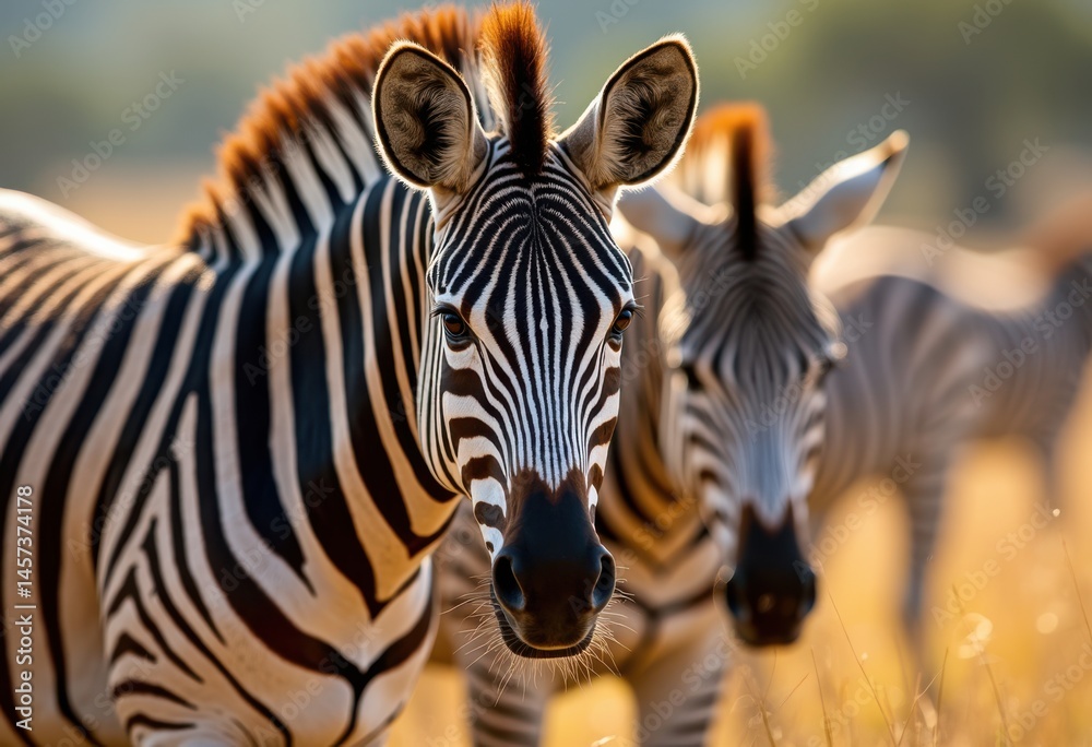 Naklejka premium vivid close zebra stripes nature pattern savanna wildlife detail textures contrast complexity, animal, fur, macro, detailed, wilderness, safari, ecosystem