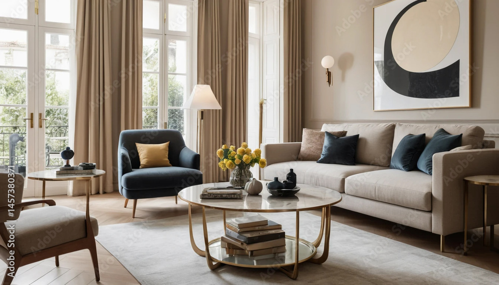 Fototapeta premium Table in Drawing Room