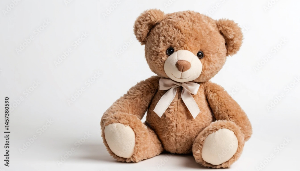 Obraz premium Teddy Bear in white background