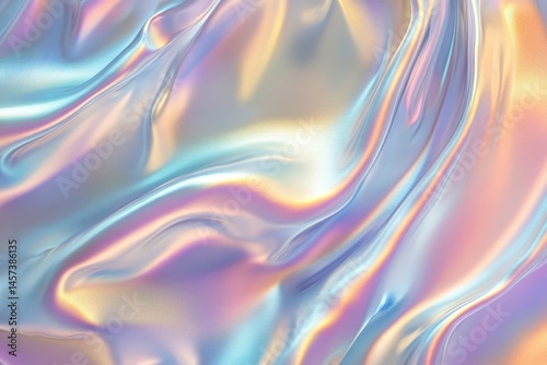 Wallpaper Mural Abstract iridescent fabric textures in pastel hues. Torontodigital.ca