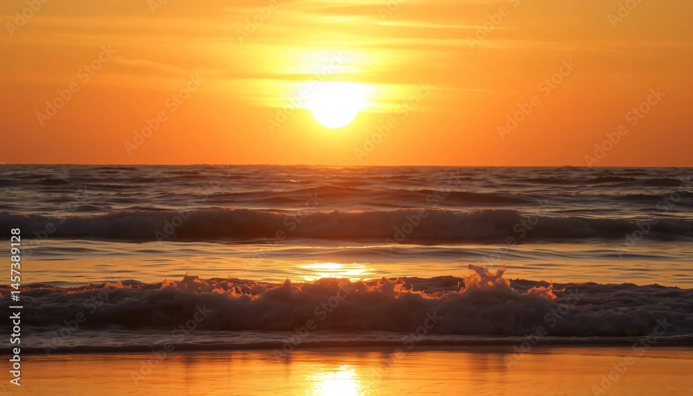 Fototapeta premium sunset over the sea