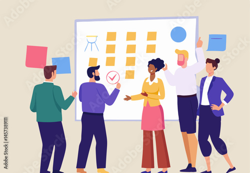 Team Brainstorming Session, Project Planning
