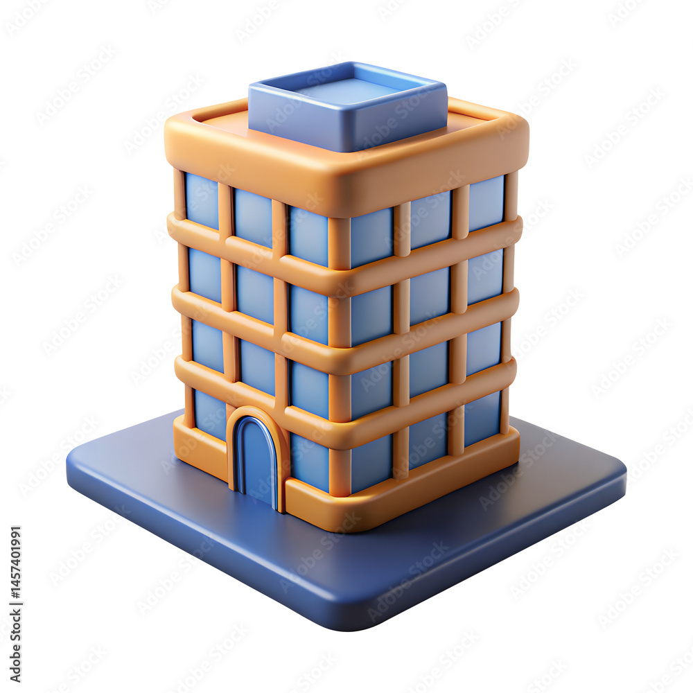 building 3d render icons in cartoon plastic style minimal isolated on transparent white background, clipping path