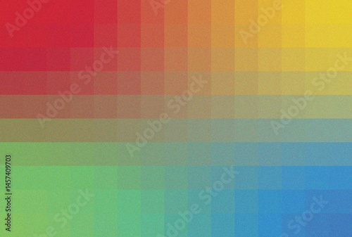Colorful Rainbow Pixel Gradient Background with Soft Grainy Texture