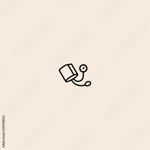 Blood pressure icon flat vector design.
