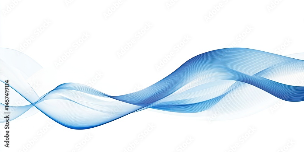 Abstract Blue Wave Design (2)