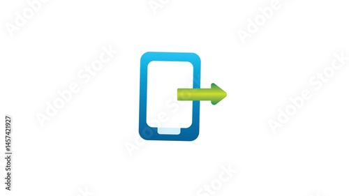 Technology icon motion video illustration suitable to your brand, template, networking, mobile, business, animation, and more