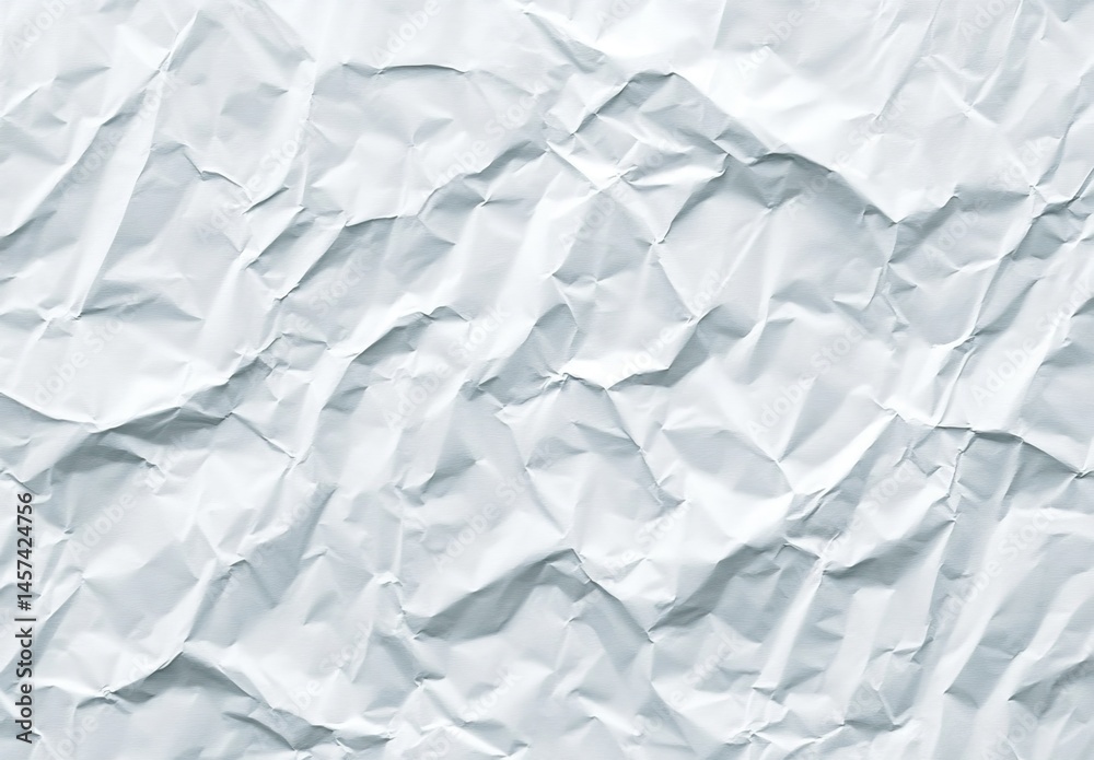 Obraz premium Crinkled white paper texture