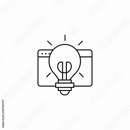 idea bulb icon sign vector