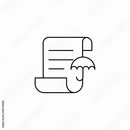 protected document icon sign vector