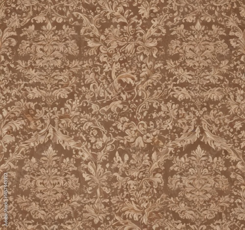 Subtle brown beige damask  Ornate, elegant, repeating pattern , classic, home