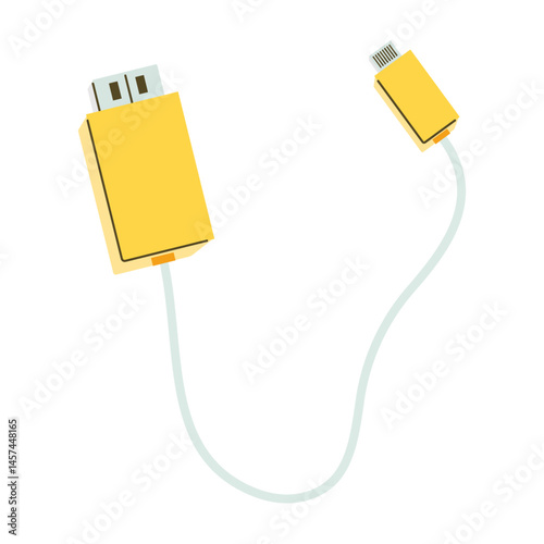 Modern Digital Devices and Smart Tech Gadgets in Flat Design