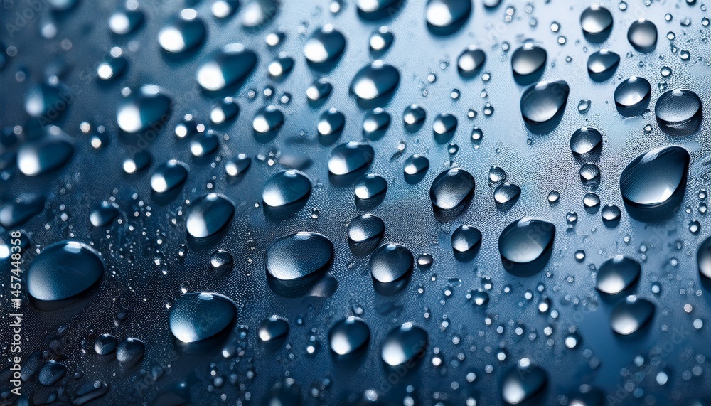 raindrops on shiny water resistant surface image raindrops on shiny water resistant surface image