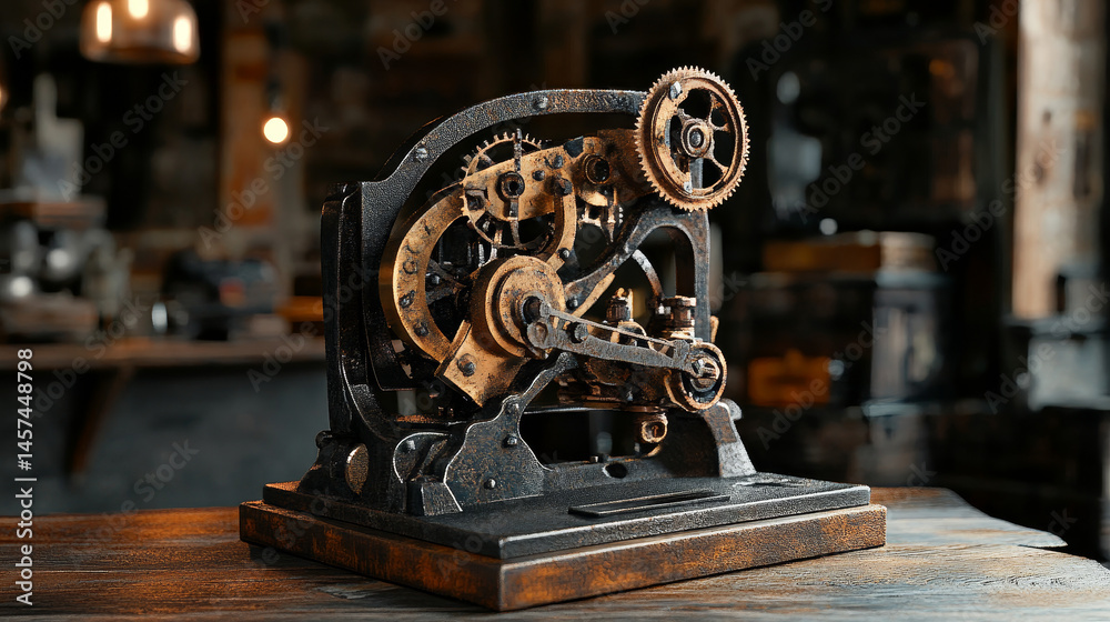 Fototapeta premium A Vintage Tool for Timeless Creations