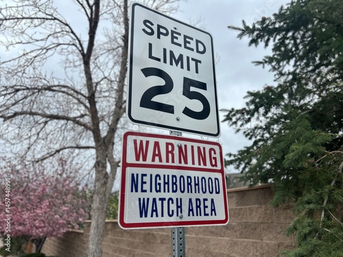 25 MPH Speed Limit and Neighborhood Watch