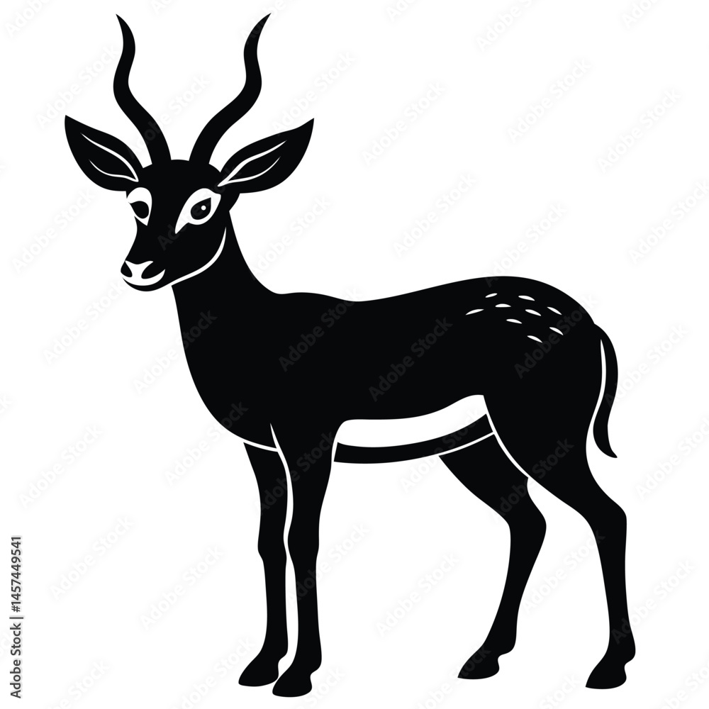 Fototapeta premium deer silhouette vector
