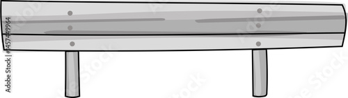 Guardrail - Hand-drawn traffic and road safety icon, perfect for transport infographics, driving guides and city design