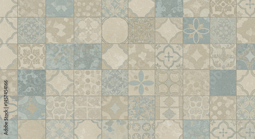 old paper texture with grunge effect, ceramic tile background