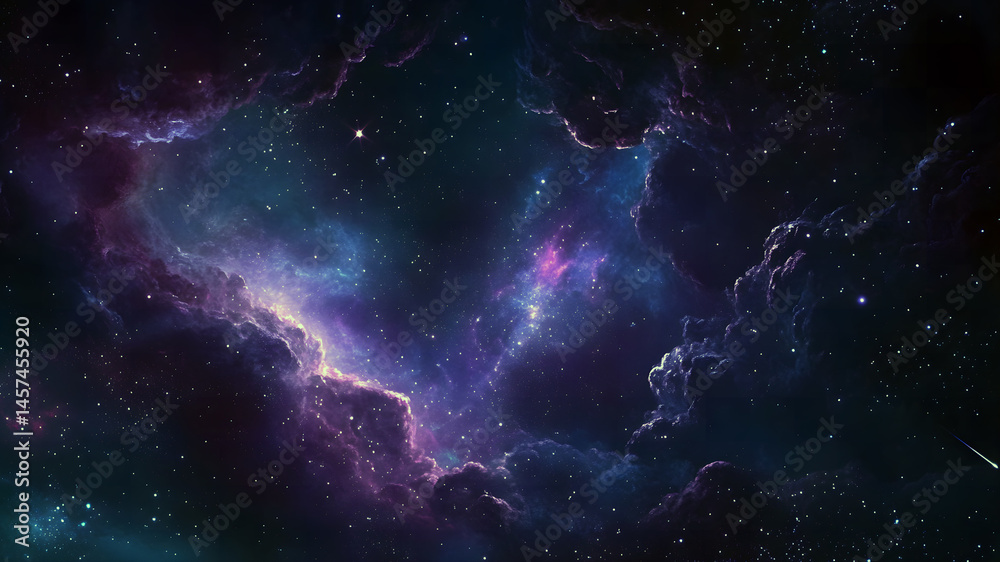 Obraz premium Starry night sky background along the Milky Way wallpaper journey through the Milky Way banner star in the sky background galaxy wallpaper image starry night sky banner image