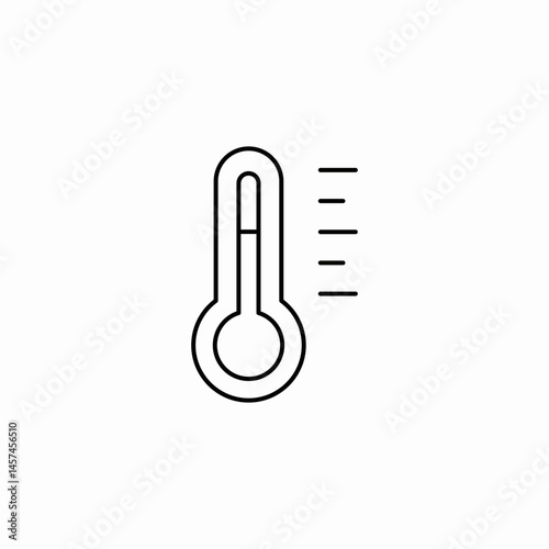 temperature scale icon sign vector