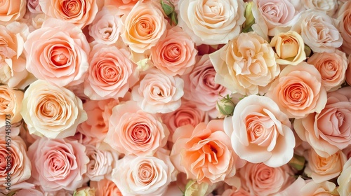 Beautiful Peach Roses Close Up Soft Romantic Floral Background Texture Image Perfect for Wedding Invitations Cards and Feminine Designs High Resolution Photo pink love bloom light