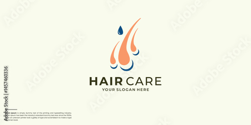 Free Download follicle hair dermatology logo vector icon illustration. - GFXLoad