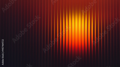 Summer sunset vibrant gradient radiant with fractal glass effect. Endless summer dreams. Golden hour in glowing art. Fiery summer sunset captured in glowing lines. Feel the heat of summer. Vector