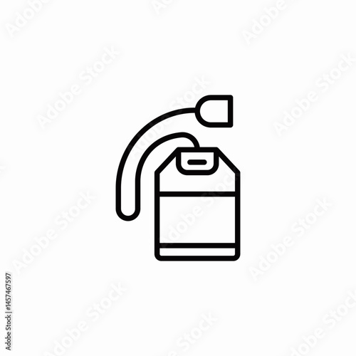 milk jug pour icon sign vector