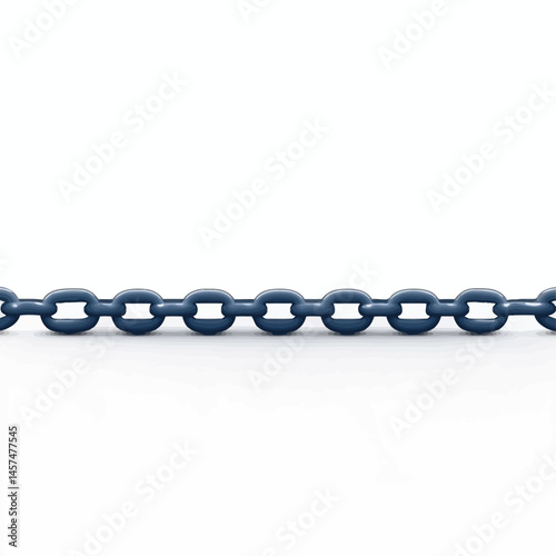 metal chain isolated on white background vector