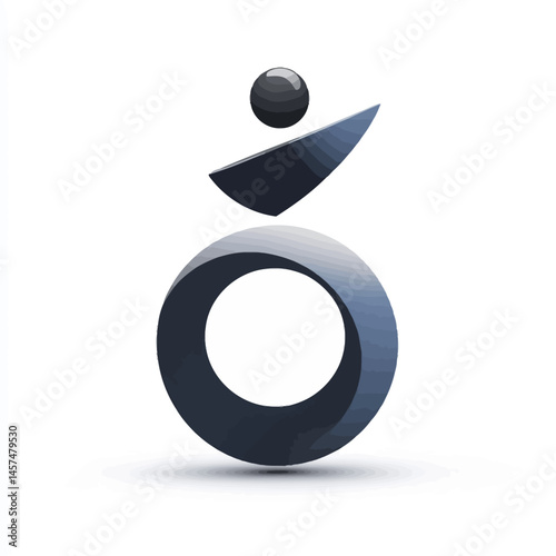 Karma vector icon, isolated on white background  -  