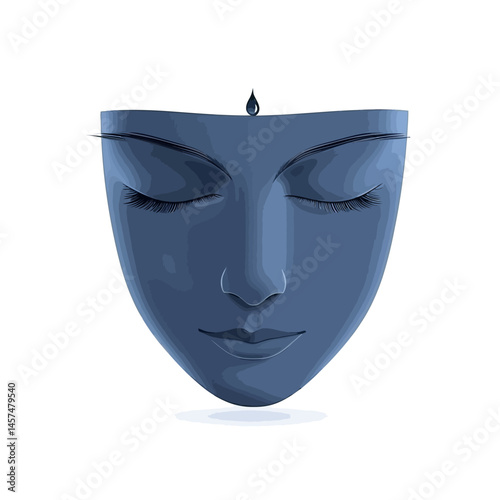 Karma vector icon, isolated on white background  -  