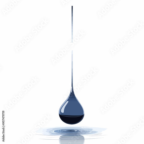 Liquidity vector icon, isolated on white background  -  