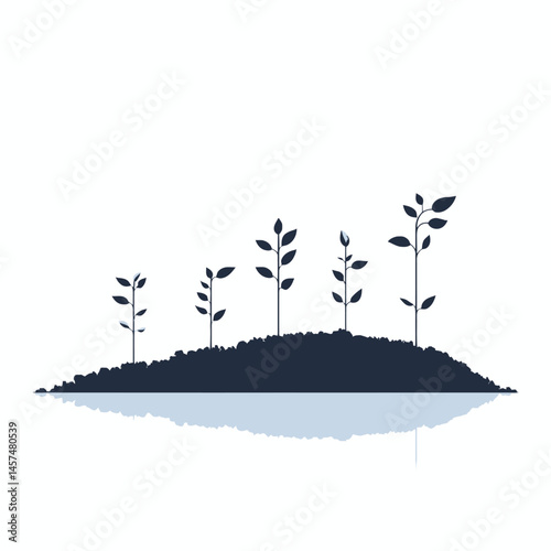Miscellaneous Growth vector icon, isolated on white background  -  