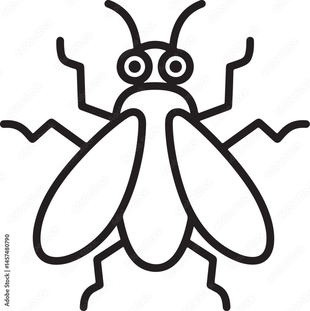 cartoon bug with a bottle cartoon bug with a bottle