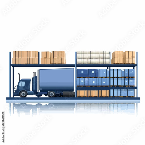 Supply vector icon, isolated on white background  -  