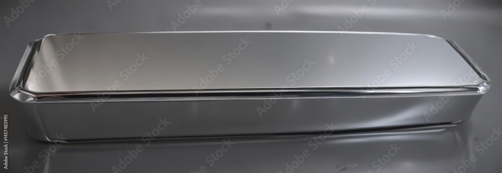 Gleaming silver, mirror-like sheen, polished surface, design, background Gleaming silver, mirror-like sheen, polished surface, design, background
